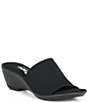 Color:Black - Image 1 - Rory Stretch Wedge Sandals