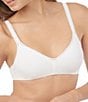 Color:White - Image 1 - Cabana Cotton Adjustable Wire Free Bralette