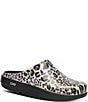 OOfos OOlala Leopard Clogs - Image 1