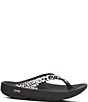 OOfos OOlala Leopard Recovery Thong Sandals - Image 2