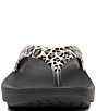 OOfos OOlala Leopard Recovery Thong Sandals - Image 5