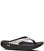 OOFOS OOlala Pebble Print Recovery Thong Sandals - Image 2