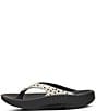 OOFOS OOlala Pebble Print Recovery Thong Sandals - Image 4