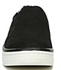 Color:Black - Image 6 - Everywhere Suede Slip-On Platform Sneakers