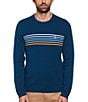Color:Poseidon Blue - Image 1 - Chest Stripe Sweater