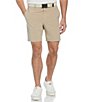 Color:Chinchilla - Image 1 - Flat Front Pete Performance 8#double; Inseam Golf Shorts