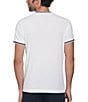 Color:Bright White - Image 2 - French Terry Logo Ringer Short Sleeve T-Shirt