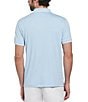 Color:Cerulean - Image 2 - Interlock Tipped Short Sleeve Polo Shirt
