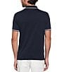 Color:Dark Sapphire - Image 2 - Interlock Tipped Short Sleeve Polo Shirt