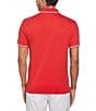 Color:Racing Red - Image 2 - Interlock Tipped Short Sleeve Polo Shirt