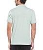 Color:Silt Green - Image 2 - Jacquard Short Sleeve Polo Shirt