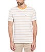 Color:Butterscotch - Image 1 - Seersucker Stripe Short Sleeve T-Shirt