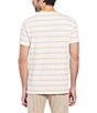 Color:Butterscotch - Image 2 - Seersucker Stripe Short Sleeve T-Shirt