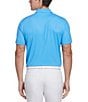 Color:Mediterranean Blue - Image 2 - Short Sleeve Novelty Print Polo Shirt