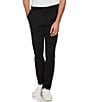 Color:True Black - Image 1 - Slim-Fit Stretch Bedford Cord Chino Pants