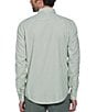Color:Silt Green - Image 2 - Stretch Oxford Tennis Ball Print Long Sleeve Woven Shirt