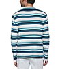 Color:Light Grey Melange - Image 2 - Waffle Stripe Long Sleeve Sweater