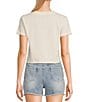 Color:Coconut Milk - Image 2 - America's Sweetheart Relaxed Cropped Graphic T-Shirt