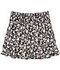 Color:Black - Image 2 - Big Girls 7-16 Floral Ruffle Skirt