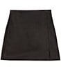 Color:Black - Image 1 - Big Girls 7-16 Faux Suede Skirt