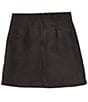 Color:Black - Image 2 - Big Girls 7-16 Faux Suede Skirt