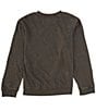 Color:Washed Black - Image 2 - Big Girls 7-16 Long Sleeve Malibu Collegiate Sweatshirt