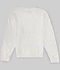 Color:Coconut Milk - Image 2 - Big Girls 7-16 Long Sleeve Malibu Fleece Sweatshirt