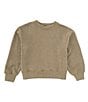 Color:Sage - Image 1 - Big Girls 7-16 Long Sleeve Urban Rib-Knit Sweater