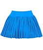 Color:Azure Blue - Image 1 - Big Girls 7-16 Pleated Tennis Skort