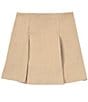 Color:Khaki - Image 1 - Big Girls 7-16 Pull-On Pleated Skirt