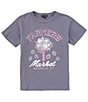 Color:Grisaille - Image 1 - Big Girls 7-16 Short Sleeve Farmers Market Graphic T-Shirt