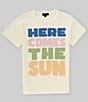 Color:Coconut Milk - Image 1 - Big Girls 7-16 Short Sleeve Here Comes The Sun OS T-Shirt