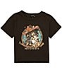 Color:Washed Black - Image 1 - Big Girls 7-16 Short Sleeve Meowdy T-Shirt