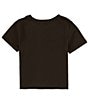 Color:Washed Black - Image 2 - Big Girls 7-16 Short Sleeve Meowdy T-Shirt