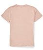 Color:Peach Whip - Image 2 - Big Girls 7-16 Short Sleeve OuterBanks Watercolor Graphic T-Shirt