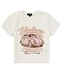 Color:Coconut Milk - Image 1 - Big Girls 7-16 Short Sleeve Vintage Bug Cropped T-Shirt