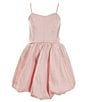 Color:Dusty Rose - Image 1 - Big Girls 7-16 Strapless Smocked Bubble-Hem Fit And Flare Dress