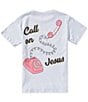 Originality Big Girls Short Sleeve Call On Jesus Oversized Tee - Image 1