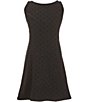 Originality Big Girls Sleeveless Flock Dot Pink Bow Dress - Image 1
