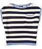 Originality Big Girls Striped Muscle Sweater - Image 2