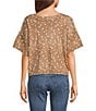 Originality Doe Printed Short Sleeve Sweater - Image 2