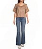 Originality Doe Printed Short Sleeve Sweater - Image 3