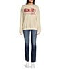 Color:Artic Wolf - Image 3 - Dolly For President Graphic Sweatshirt