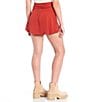 Color:Baked Apple - Image 2 - High Rise Drop Waist Mini Skirt