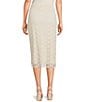 Originality Lace Front Slit Midi Skirt, Color:Cream - Image 2