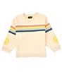 Color:Ivory Multi - Image 1 - Little Girls 2T-6X Rainbow Stripe Sweater
