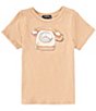 Color:Doe - Image 1 - Little Girls 2T-6X Short-Sleeve Cherry Telephone Graphic T-Shirt
