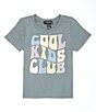 Color:Lead - Image 1 - Little Girls 2T-6X Short Sleeve Cool Kids Club T-Shirt