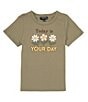 Color:Vetiver - Image 1 - Little Girls 2T-6X Short-Sleeve Today Is Your Day T-Shirt