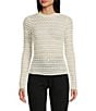 Color:Ivory - Image 1 - Long Sleeve Lace Mock Neck Top